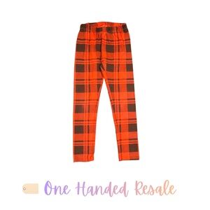 🪵 Cat & Jack Red Black Plaid Pajama Pants Bottoms XS Unisex Girls Boys 4/5